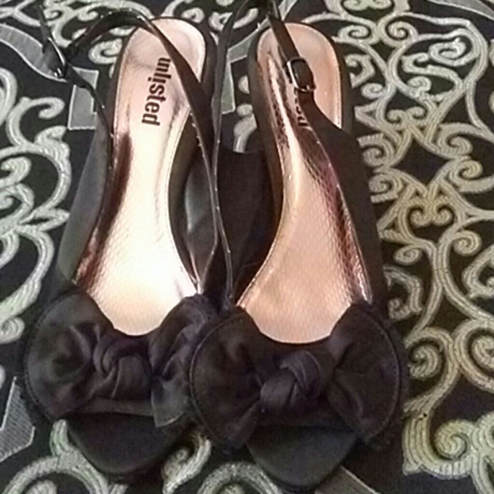 Black Party Shoes with bow